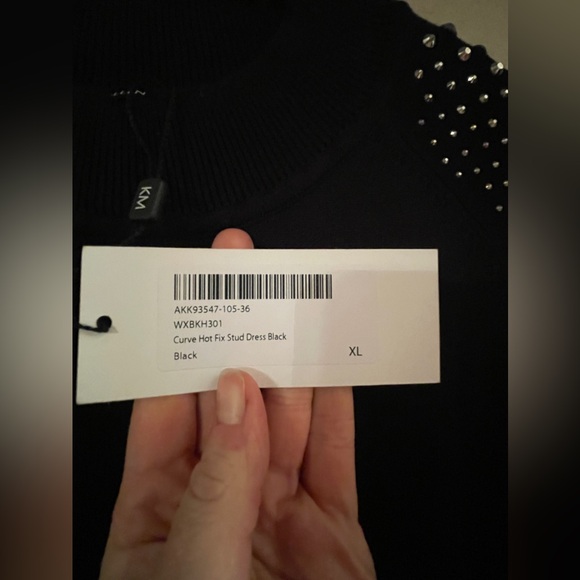 Karen Millen Curve Hot Fix Stud Dress XL - Picture 9 of 9